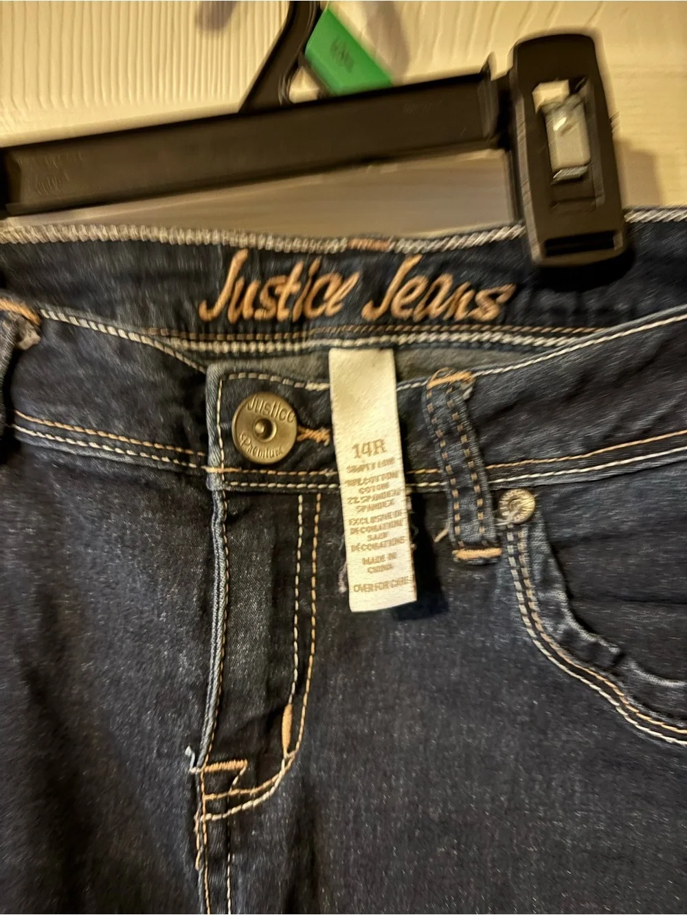 Justice Dark Blue Girls Jeans